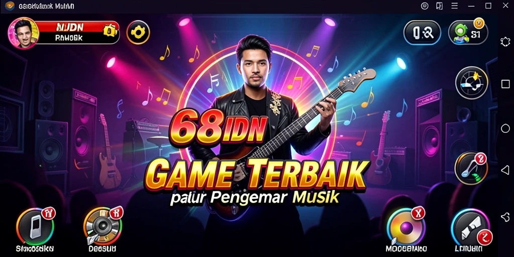 Tampilan gameplay <strong>68IDN</strong> dengan interaksi musik yang menyenangkan.