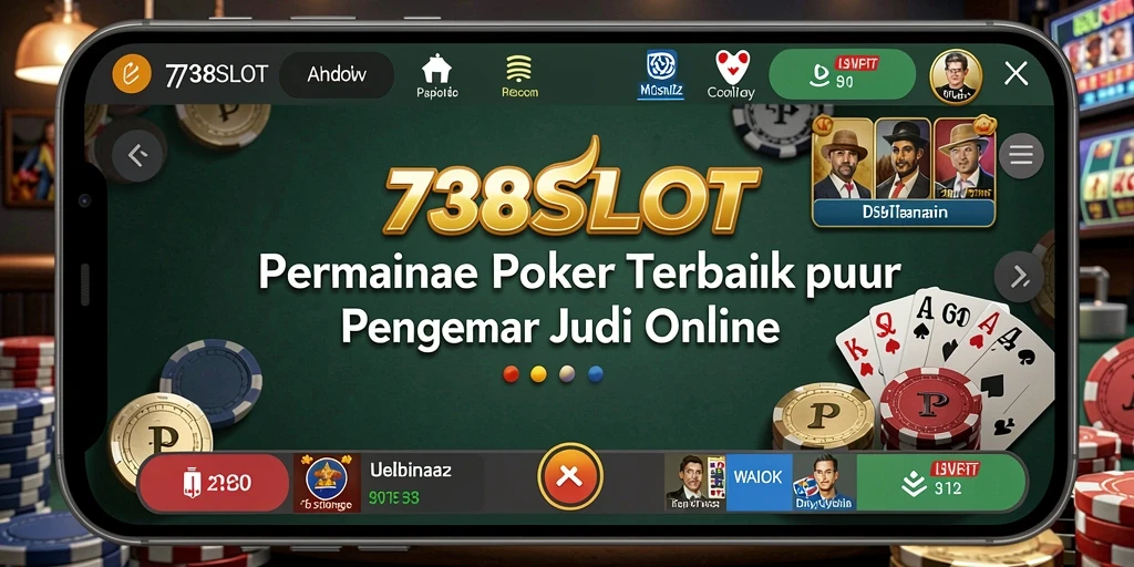 Tampilan dinamis gameplay Poker di 738SLOT yang mengasyikkan.