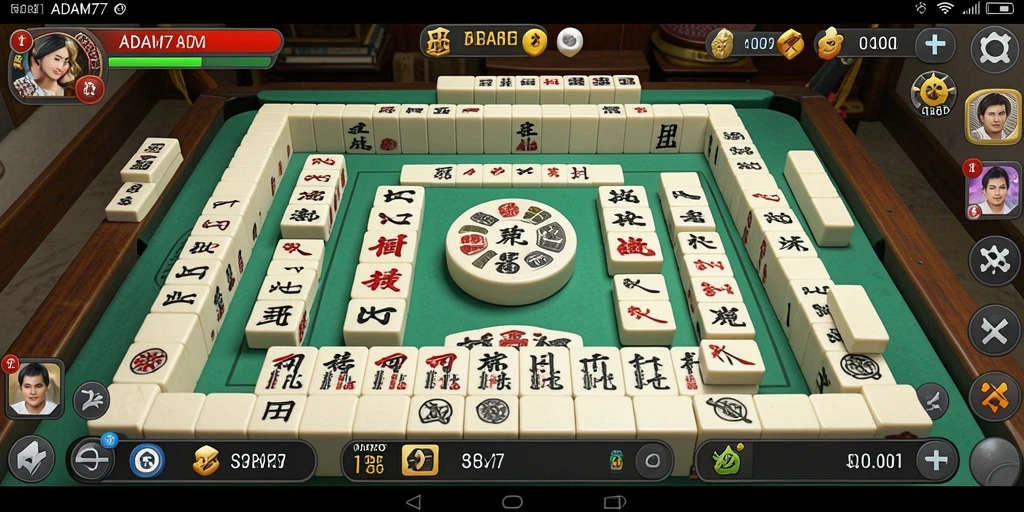 Screenshot gameplay ADAM77 yang menampilkan momen seru dalam permainan Mahjong.