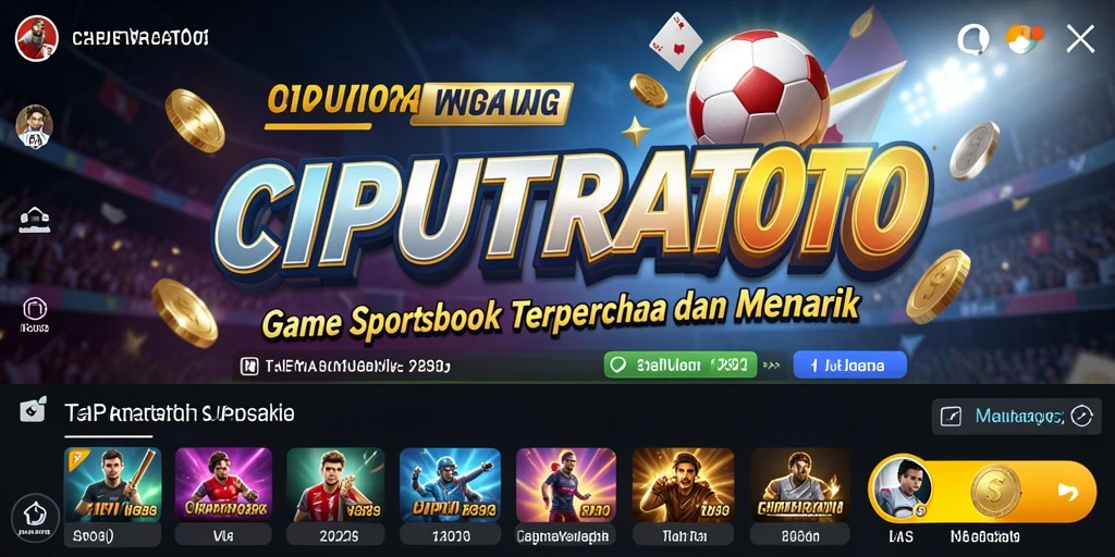 Tampilan gameplay Sportsbook CIPUTRATOTO yang menarik dan interaktif.