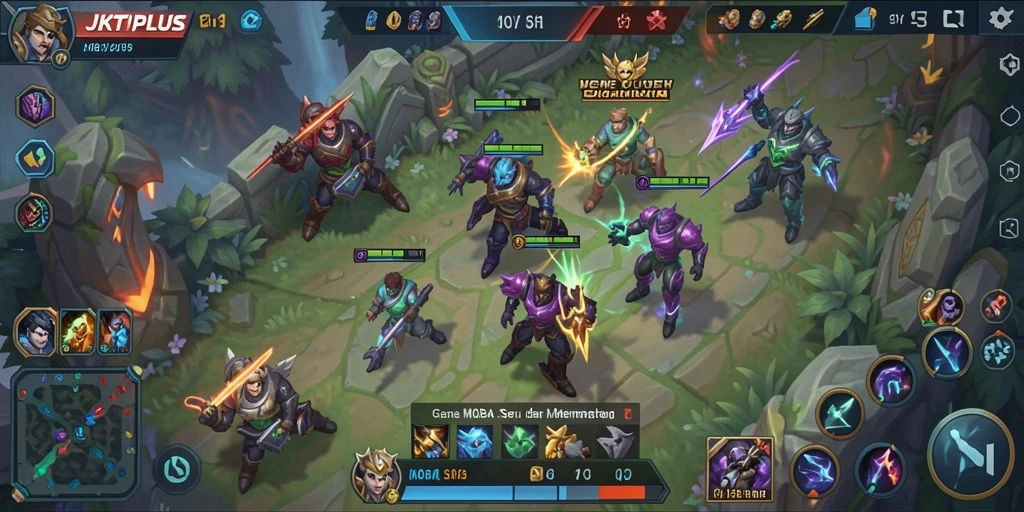Tangkapan layar gameplay JKTPLUS yang menegangkan dan penuh strategi.