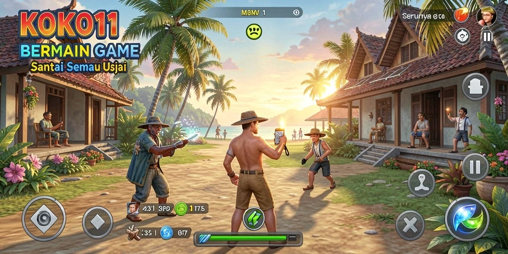 Tampilan gameplay KOKO11 yang penuh warna dan menarik.