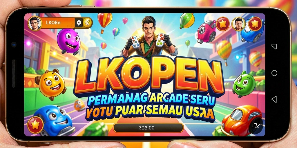 Tampilan menarik dari gameplay LKOPEN di level arcade yang penuh tantangan.