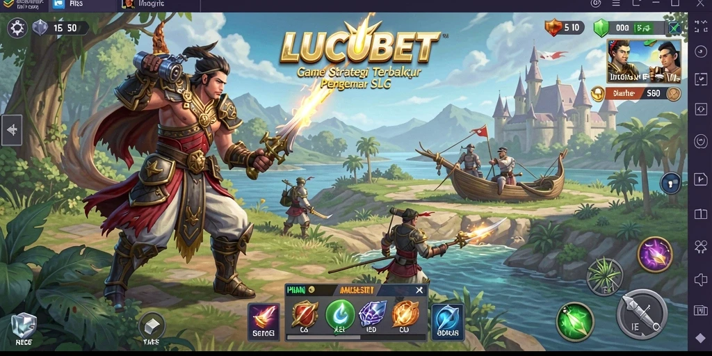 Tampilan gameplay yang menegangkan dan strategis di LUCUBET.