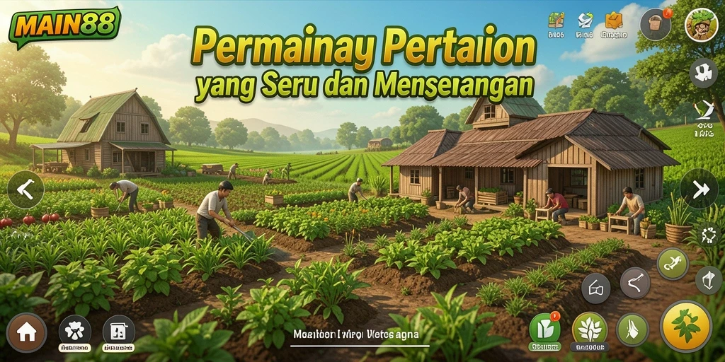 Tampilan gameplay menarik di dunia pertanian MAIN88.