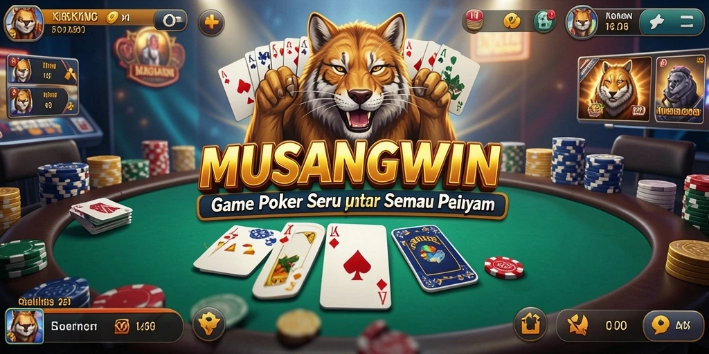 Menampilkan gameplay Poker yang mendebarkan dan menyenangkan.