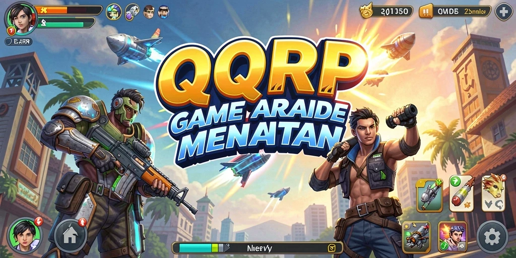 Tampilan gameplay QQRP menampilkan aksi seru dan rintangan menarik.