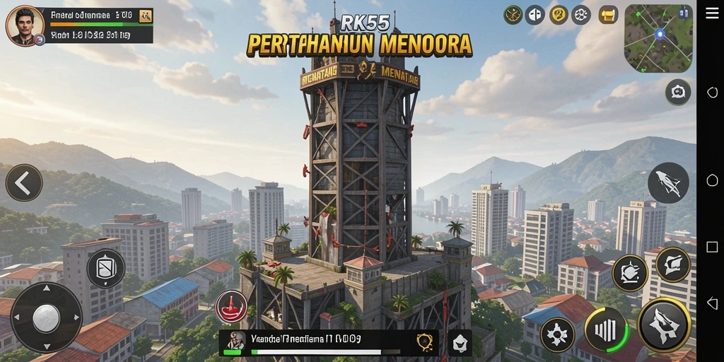 Tampilan gameplay Tower Defense yang seru dan mendebarkan.