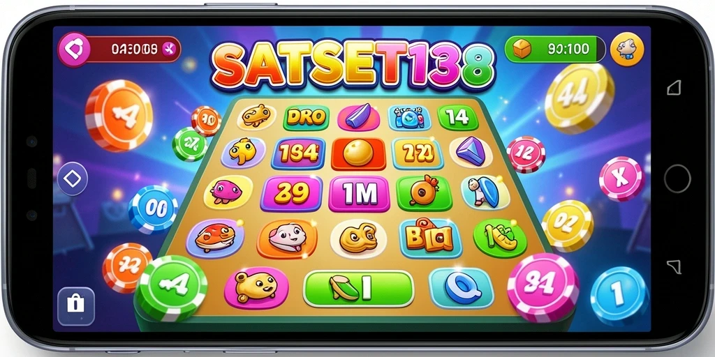 Tampilan gameplay seru dalam permainan Bingo SATSET138.
