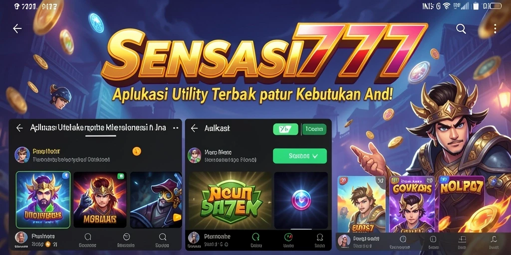 Tampilan antarmuka pengguna SENSASI777 yang menarik dan fungsional.