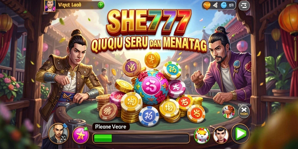 Screenshot gameplay QiuQiu yang seru dan kompetitif di SHE777.