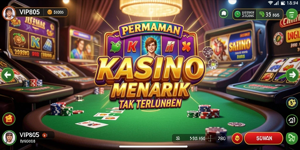 Screenshot gameplay Kasino VIP805 yang memukau dan menarik.