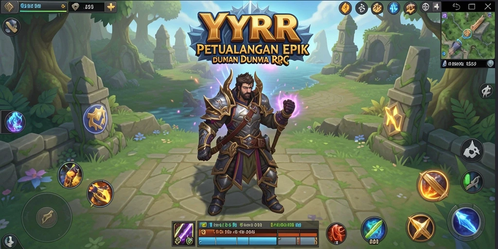 Tampilan screenshot YYRR yang menampilkan aksi permainan RPG yang mendebarkan.