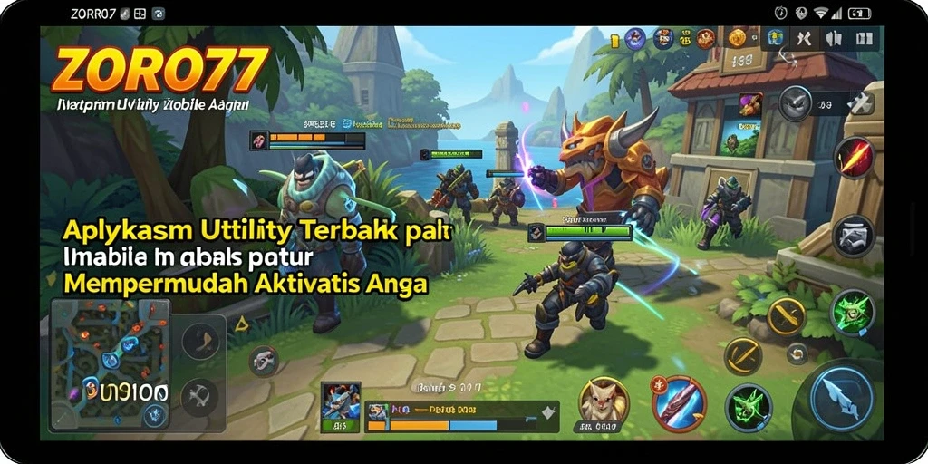 Tampilan antarmuka intuitif dari aplikasi ZORO77.